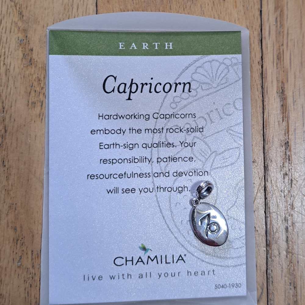 Chamilia Silver Capricorn Charm